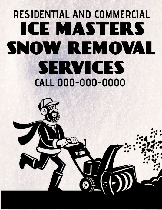 除雪服务传单模板 PosterMyWall