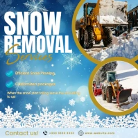 Snow Removal Services Instagram Post template