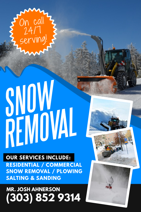 Snow Removal Services Flyer Template Postermywall