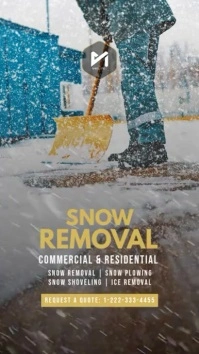 Snow Removal Instagram Story Template