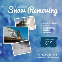Snow removing video ad template Kvadrat (1:1)