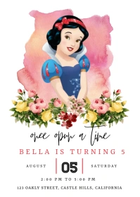 Snow White A6 template