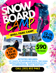 1 670 Winter Camp Customizable Design Templates Postermywall