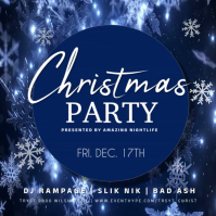 Пурпурный Christmas Party Instagram 帖子 Template