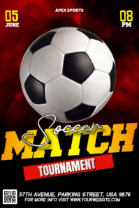 Socce Match Tournament Plakat template