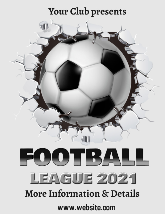 Fussball Sport Event Fussballbroschure Vorlage Postermywall