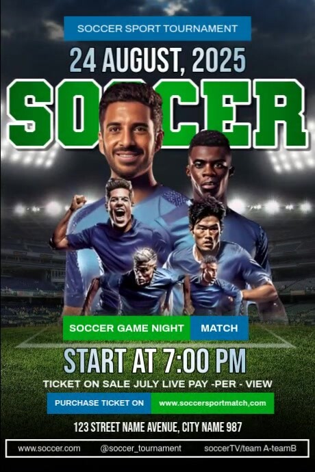 Soccer Ads Template | PosterMyWall