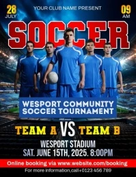 Soccer Ads Flyer (format US Letter) template