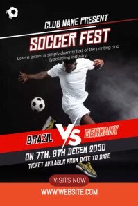 Sort Soccer Fest Banner 4' × 6' Template