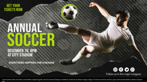 Soccer Banner Template Facebook-Covervideo (16:9)