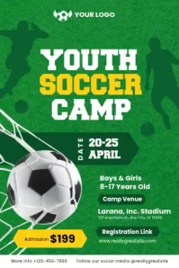 Soccer Camp Poster template