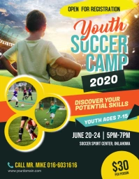 Soccer Camp Flyer Poster Template