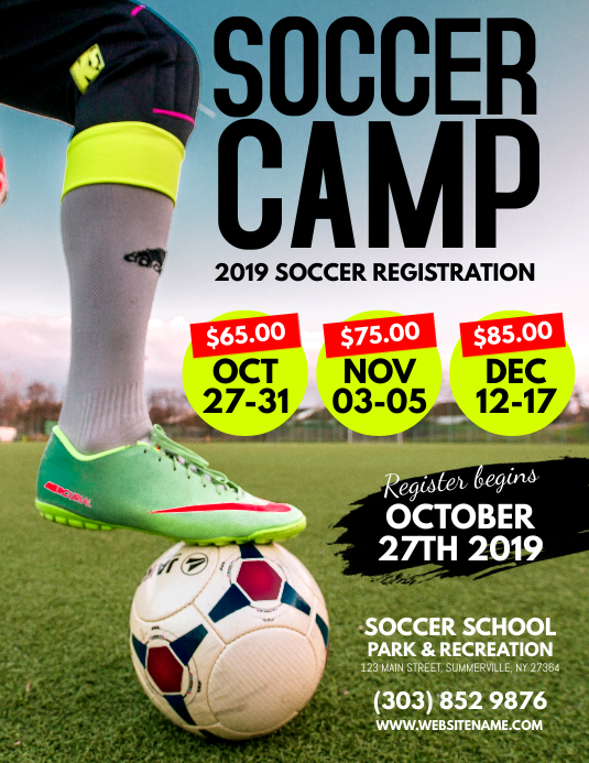 Copy of Soccer Camp Flyer PosterMyWall