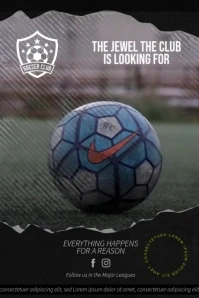 Soccer Club Poster Video Ads template