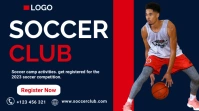 Soccer Club Presentation Flyer Prezentacja (16:9) template