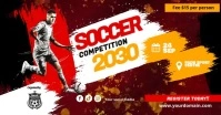 Soccer Competition Poster Template facebook