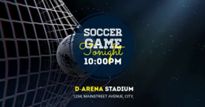 Soccer Facebook Shared Image template