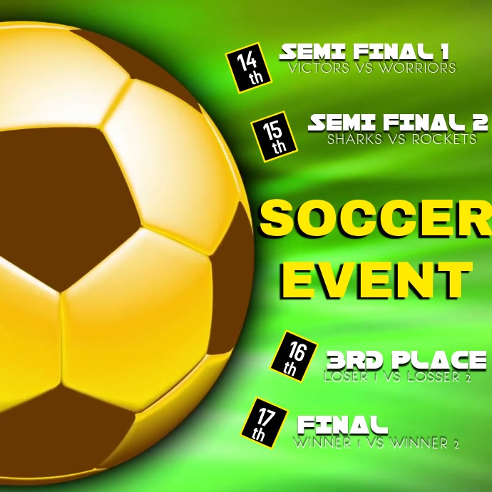 SOCCER EVENT Template | PosterMyWall
