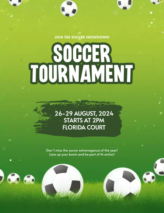 Soccer Event flyer template | PosterMyWall