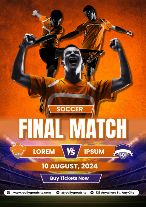 Modèle Soccer Final Match | PosterMyWall