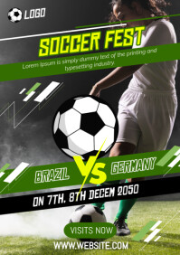 Soccer Flyer A2 template