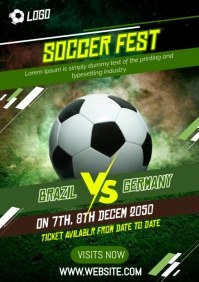 Soccer Flyer A3 template