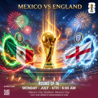 Soccer Flyer Template Message Instagram