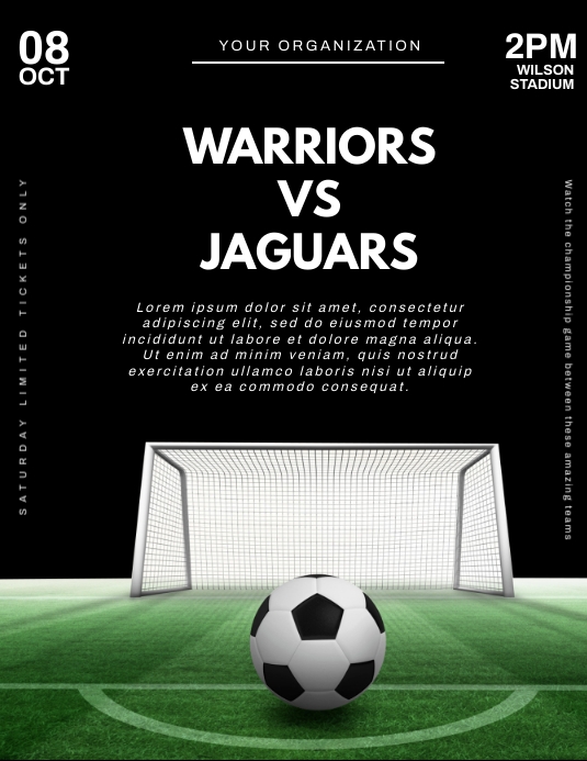 Brosur Template.r Pamflet Sepak Bola | PosterMyWall