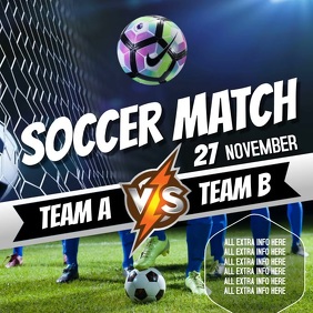 250 Soccer Match Customizable Design Templates Postermywall