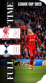 Soccer Full Time Instagram Post Design template