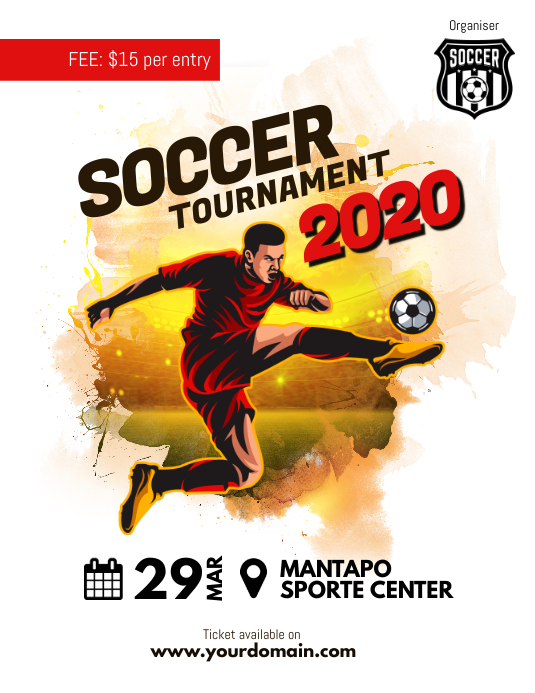 Copy Of Soccer Futsal Tournament Flyer Poster Postermywall