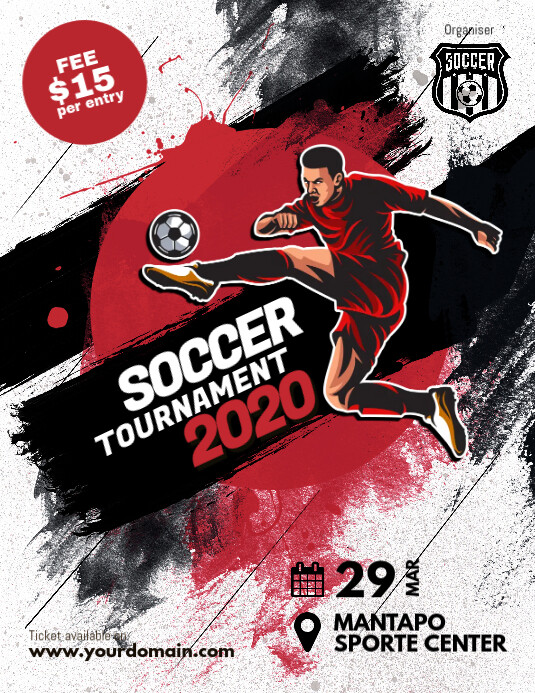 Soccer Futsal Tournament Flyer Poster Template Postermywall