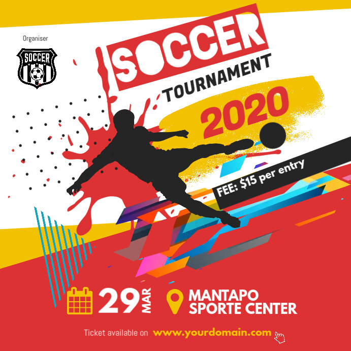 Brosur Sosial Selebaran Turnamen Futsal Templat Postermywall