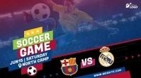 Soccer Game Ads Twitter Post template