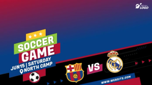 Soccer Game Ads Twitter Post template