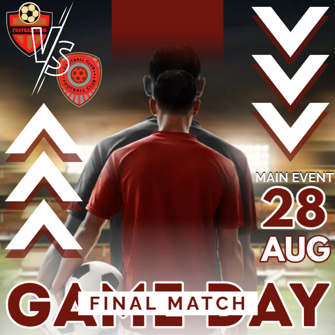 Soccer Game Day Instagram Post Template PosterMyWall Soccer Game Day Instagram Post Template PosterMyWall
