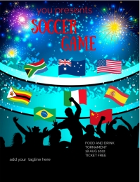 SOCCER GAME Template | PosterMyWall