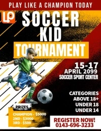 Soccer Kid Tournament Løbeseddel (US Letter) template