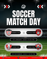 SOCCER MATCH DAY Instagram Portrait template