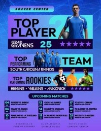 Soccer Match Schedule ใบปลิว (US Letter) template