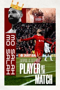 Soccer Player Off The Match Poster Design template