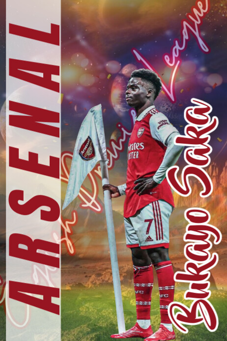 Soccer Player Poster template