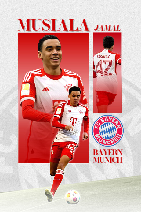 Soccer Player Poster Design Templates