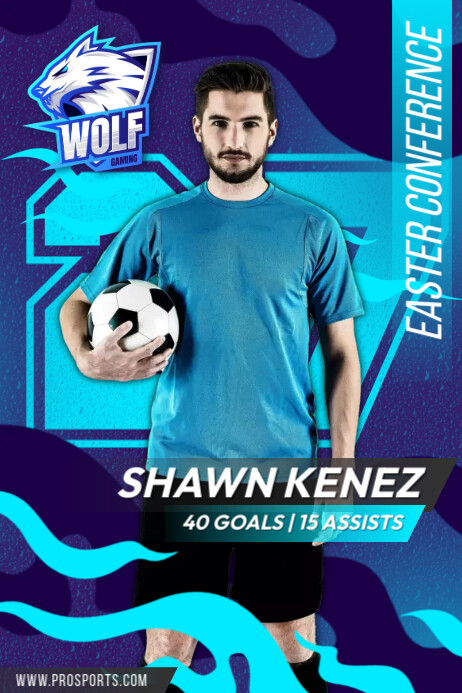 Soccer Player Profile Template | PosterMyWall