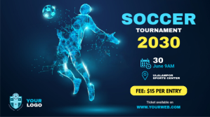 Soccer post Wpis na Twittera template