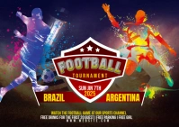 Soccer Postcard ไปรษณียบัตร template