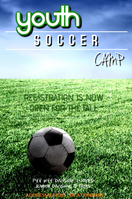 Create Your Own Soccer Poster In 5 Minutes Postermywall