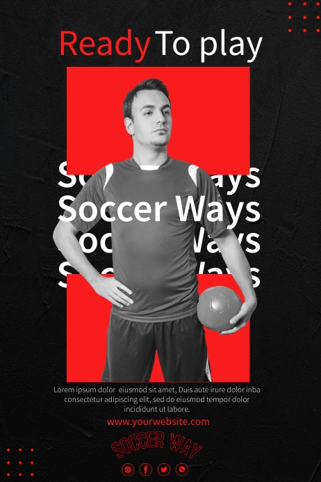 Soccer Poster Templates Cartaz