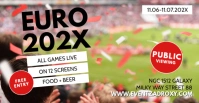 Soccer Public Viewing Live Watch Bar Club EM Capa para evento do Facebook template