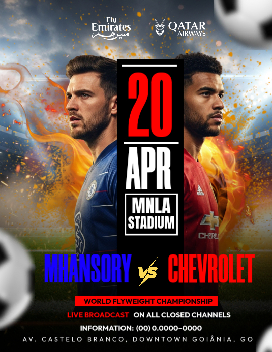 Copy of Soccer Rivalry Championship Night | PosterMyWall